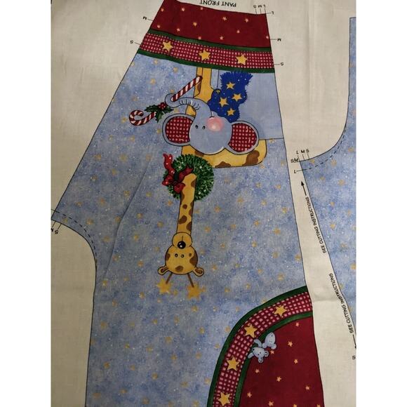 Snoahs Ark Daisy Kingdom Infant Overall Fabric Panel 6 12 24 Months Easy Cut Sew - Picture 6 of 8